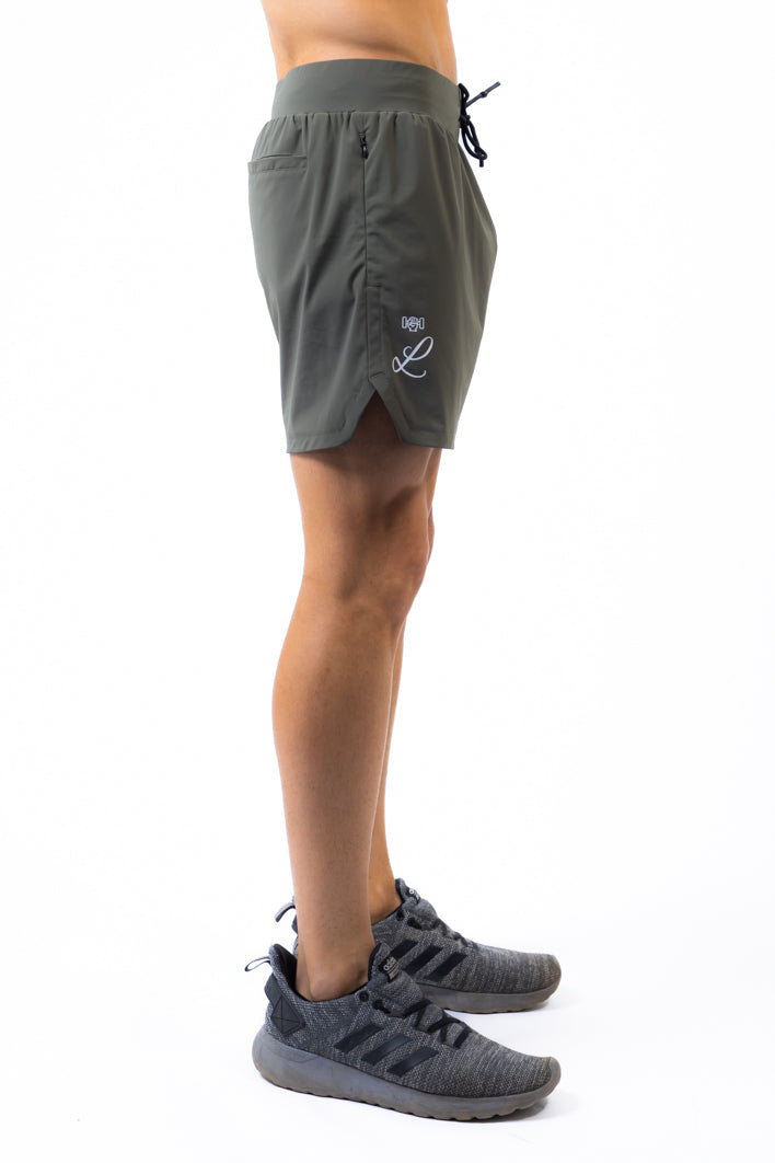 LIVELITE Athletica men's Revival Shorts Forest Green — Canadian performance activewear