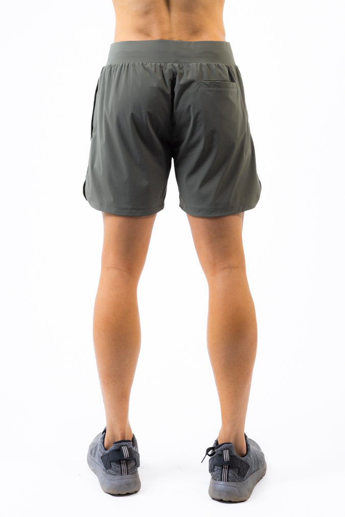 LIVELITE Athletica men's Revival Shorts Forest Green — Canadian performance activewear