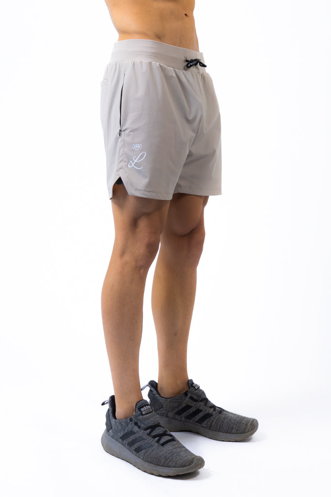LIVELITE Athletica men's Revival Shorts Desert Smoke, Canadian performance activewear