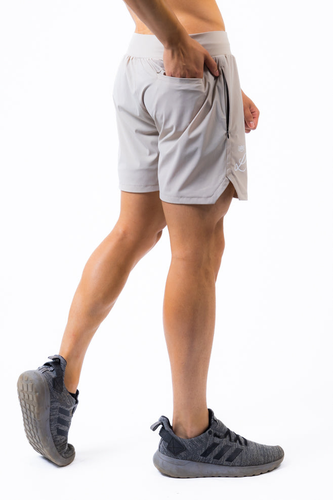 LIVELITE Athletica men's Revival Shorts Desert Smoke, Canadian performance activewear