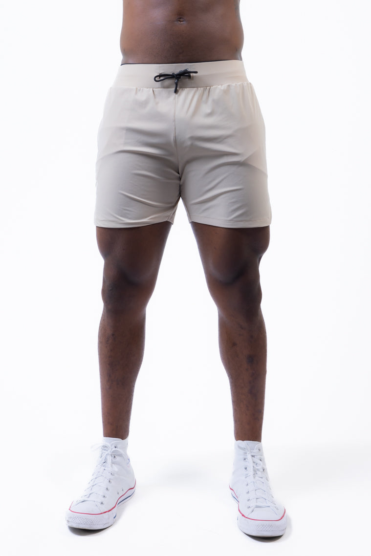 LIVELITE Athletica men's Revival Shorts Desert Smoke, Canadian performance activewear