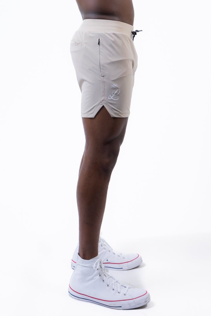 LIVELITE Athletica men's Revival Shorts Desert Smoke, Canadian performance activewear