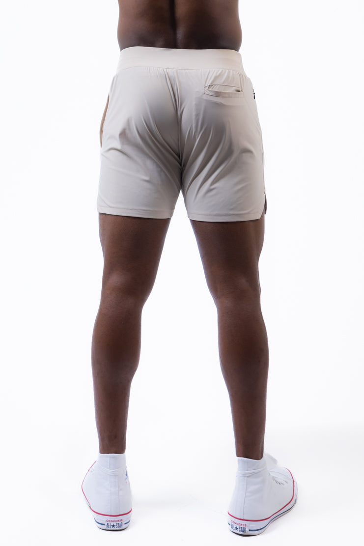 LIVELITE Athletica men's Revival Shorts Desert Smoke, Canadian performance activewear