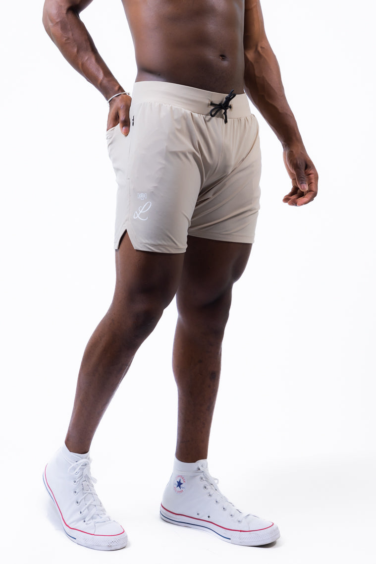 LIVELITE Athletica men's Revival Shorts Desert Smoke, Canadian performance activewear